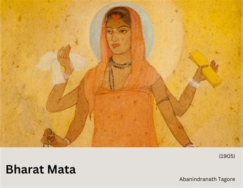 Bharat Mata Painting A Holy Depiction Of Mother India