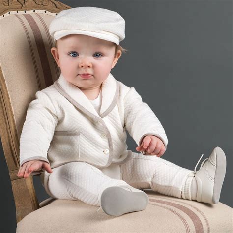 Braden Quilted 3 Piece Suit Boy Christening Outfit Boys Christening