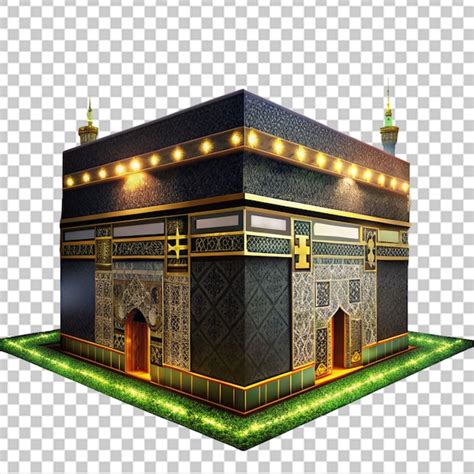 Premium Psd 3d Islamic Kaaba Mosque