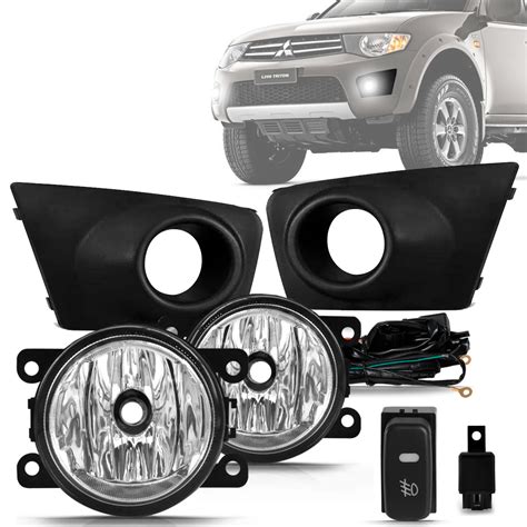 Kit Farol Milha L200 Triton 2011 A 2013 Auxiliar Neblina General Car