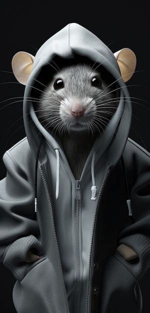 Free Photo | Cute rat posing in studio