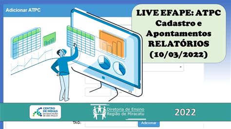 Live Efape Atpc Cadastro E Apontamentos Relat Rios