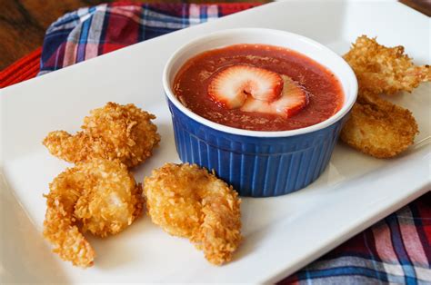 Coconut Shrimp With Strawberry Dipping Sauce Taras Multicultural Table