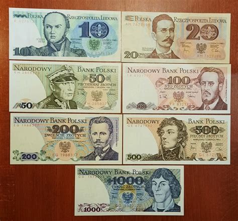 Banknoty Prl Z Do Z Unc Ciekawe Serie Konstantyn W Dzki