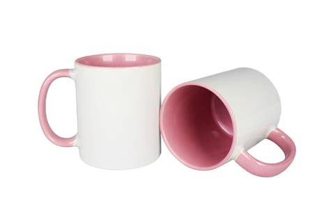 Caneca De Cerâmica Branca Interna e Alça Colorida LIVE Várias