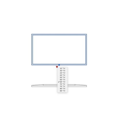 Autocad Dynamic Block | Standard Tv Blocks - Plan & Elevation | For In ...