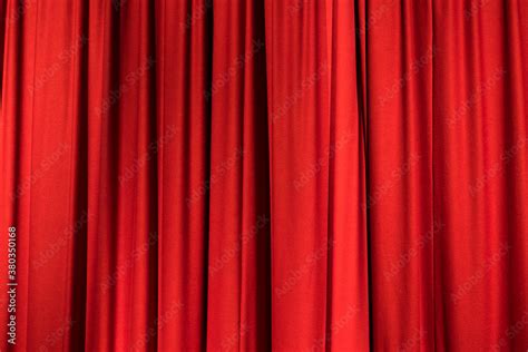 Red curtain Stock Photo | Adobe Stock