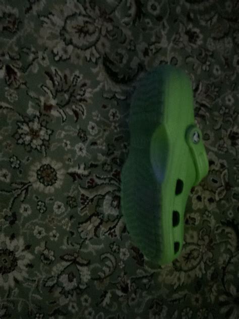 Crocs Lime Green Gem