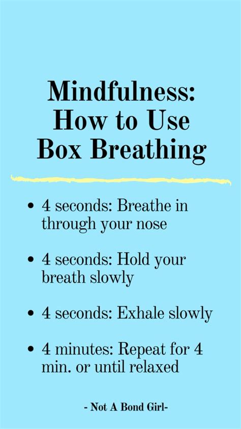 Mindfulness how to use box breathing mental health yoga meditation ...