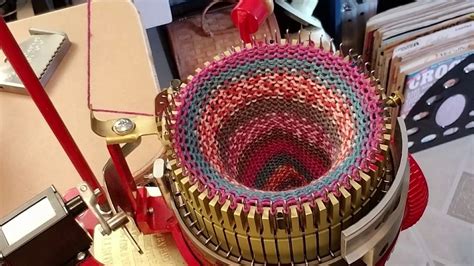 Cuff Down Sock On Circular Sock Knitting Machine Youtube