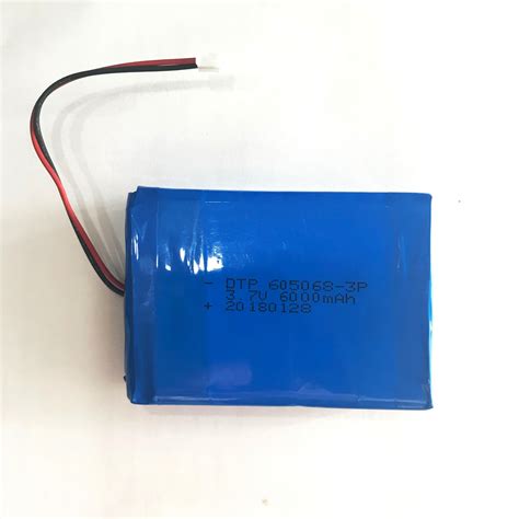 605068 3p Customized Lipo Batteries 3 7V 6000mAh Lithium Polymer