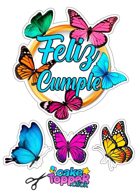 Cake Topper De Mariposa