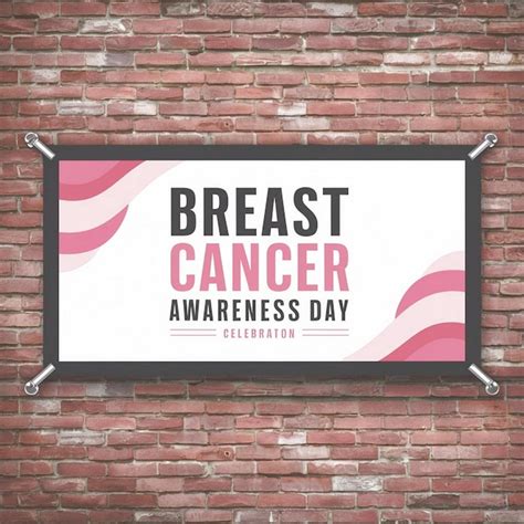 Breast Cancer Awareness Day Banner Design Premium Ai Generated Image