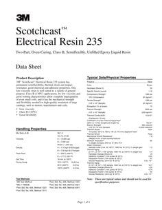 3M Scotchcast Electrical Resin 34509 Electrical Resins