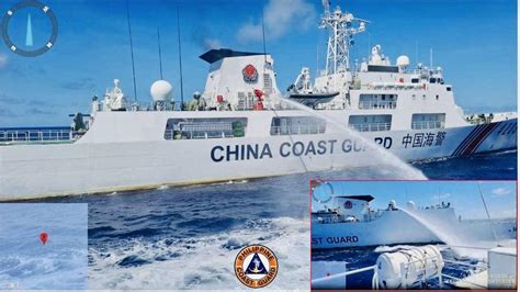 China Coast Guard Fires Water Cannons Vs Ph Coast Guard En Route To