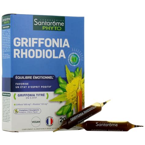 Santarome Bio Griffonia Rhodiola 20 Ampoules