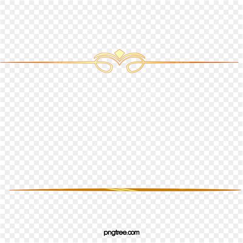 Gold Line Dividers PNG Image Gold Pattern Dividing Line Line Clipart