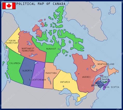 Mapa Politico De Canada