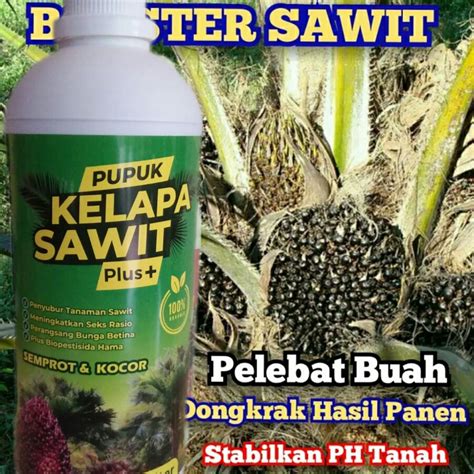 Jual Pupuk Sawit Organik Liter Pelebat Sawit Perangsang Bunga Terbaik