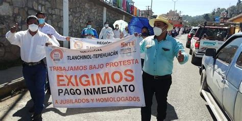 Maestros De Tlanchinol Bloquean La Carretera M Xico Tampico