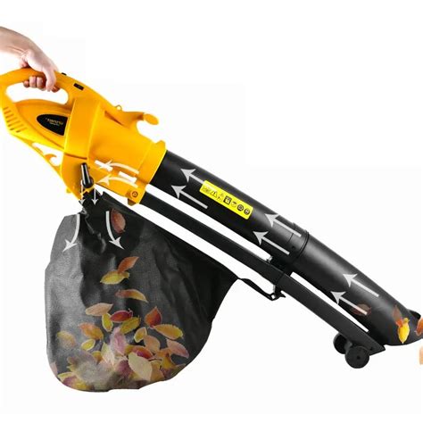 Прахосмукачка за листа 3 в 1, UPSPIRIT, 3000 W, 45 л, Черен/Жълт - eMAG.bg