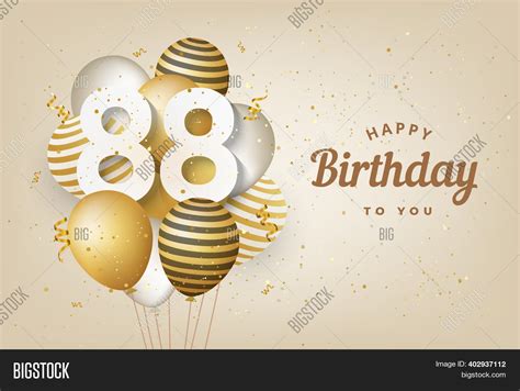 Happy 88th Birthday Image Photo Free Trial Bigstock