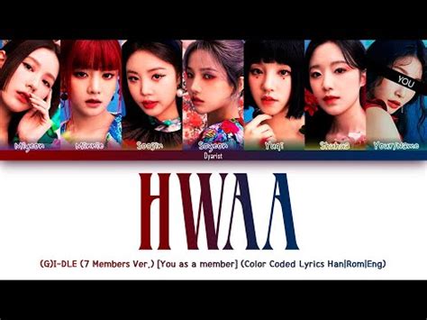 Karaoke Ver G I Dle Hwaa Members Ver Color Coded