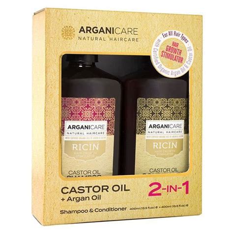 Arganicare Ricin Coffret Shampooing 400ml Après Shampooing 400ml