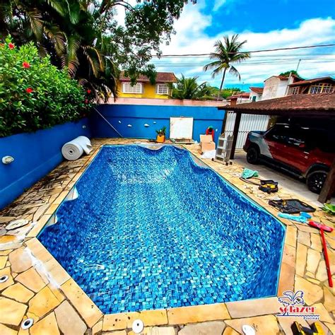 Troca De Revestimento Em Vinil Realizada Por S Lazer Piscinas