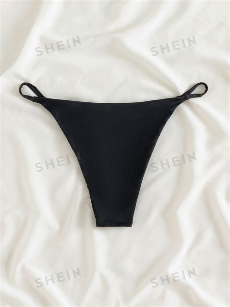 Shein Swim Summer Beach Thong Bikini Panty Shein Usa