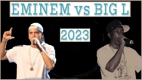 Eminem Vs Big L Live Rap Battle 2023 AI YouTube