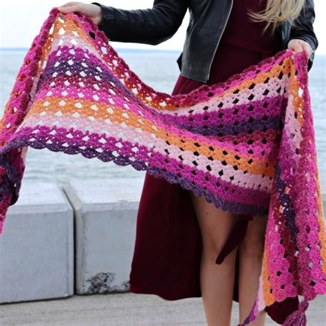 Easy Rectangular Crochet Shawl Free Pattern Annie Design Crochet Crochet Shawl Pattern