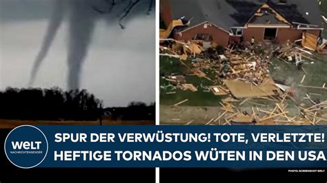 Usa Spur Der Verw Stung Tote Verletzte Tornados W Ten