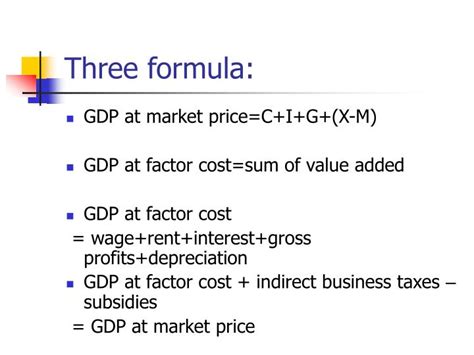 PPT Three Approaches In Calculating GDP PowerPoint Presentation ID