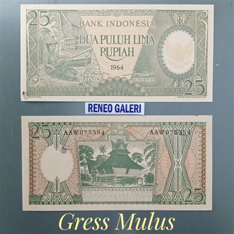 Jual Asli Gress Mulus Rp Rupiah Tahun Seri Pekerja Tangan Uang