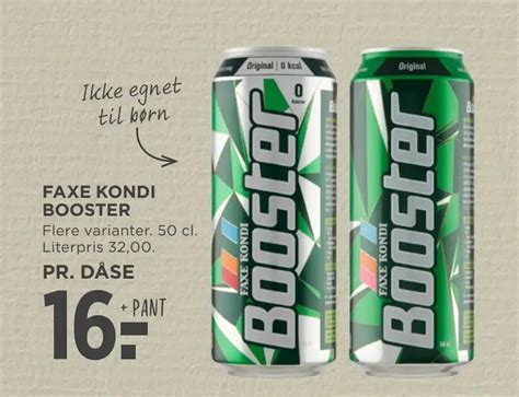 Faxe Kondi Booster Tilbud Hos Meny