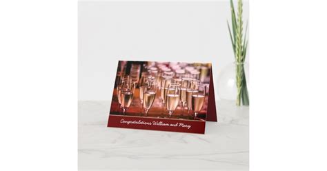 Anniversary Congratulations Wine Glassnamephoto Card Zazzle