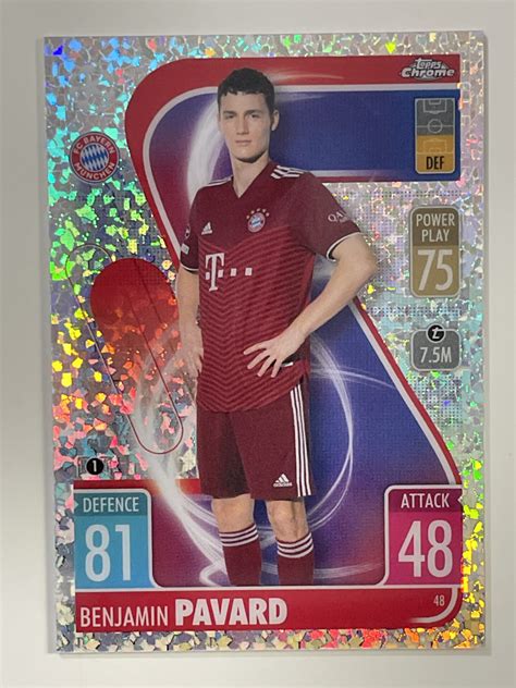 Speckle Refractor Benjamin Pavard Topps Match Attax Chrome