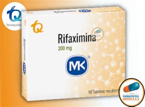 RIFAXIMINA 200 MG CAJA X 12 TABLETAS MK