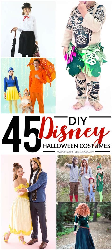 45 Diy Disney Themed Halloween Costumes Disney Characters Costumes Diy Disney Characters