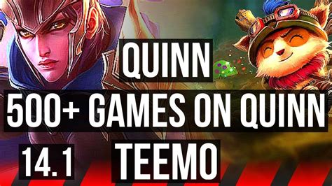 Quinn Vs Teemo Top 500 Games Br Master 141 Youtube