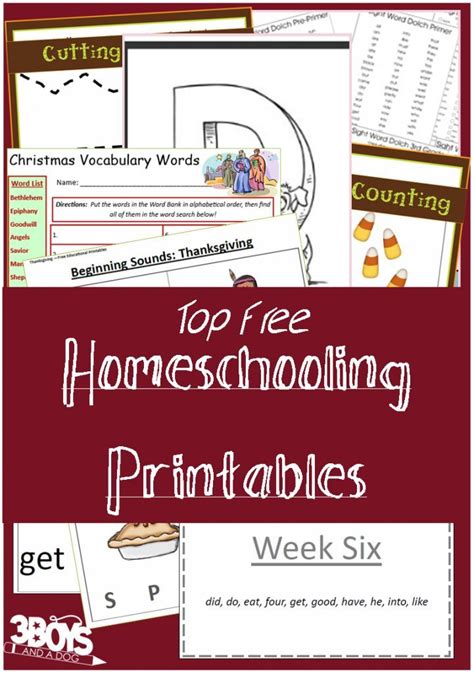 Top 13 Free Homeschooling Printables Homeschool Encouragement