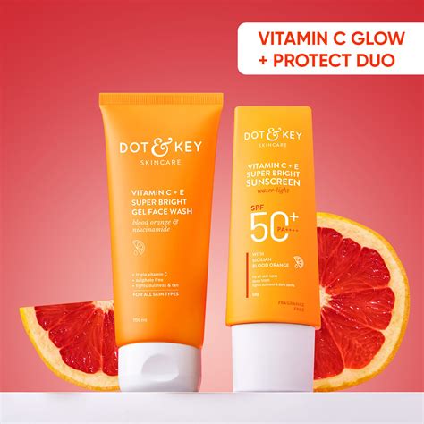 Dot And Key Skin Glowing And Sun Protect Duo 150g Face Wash And Face