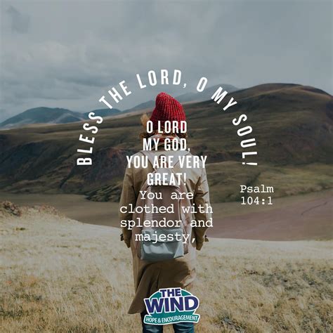 Verse Of The Day Psalm 1041 The Wind