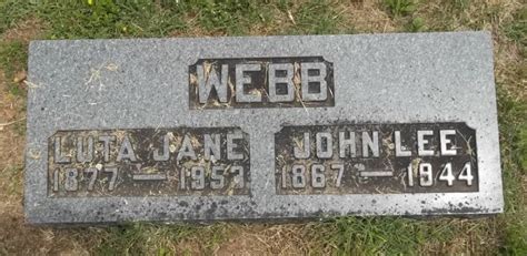 Luta Jane Cannon Webb Homenaje De Find A Grave