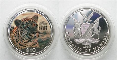 Namibia Dollars Leopard Silber Kaufen Auf Ricardo