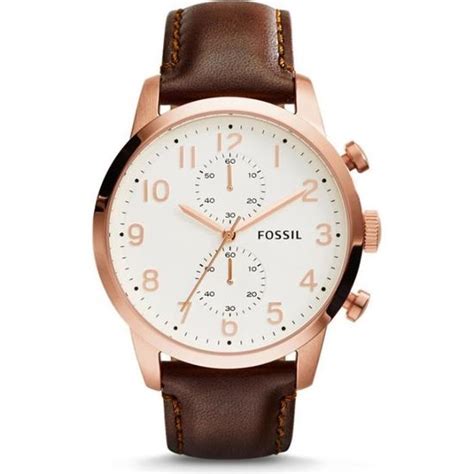 Montre Homme Fossil Townsman FS4987 Bracelet En Cuir Brun Cdiscount