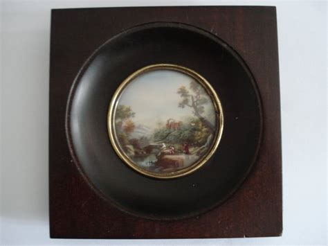 Antique Miniature Painting On Ivory 18th19th Century Catawiki