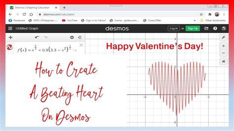 Creating Heart Curve On Desmos Calculator Happy Valentines Day