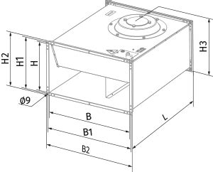 Centrifugal Fan For Rectangular Ducts Blauberg Box F X D Blauberg